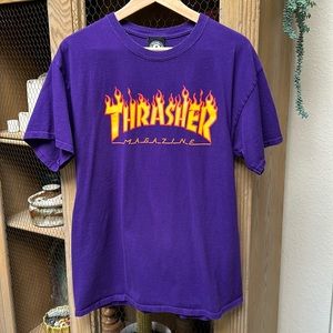 Thrasher Purple and Orange Short Sleeve Tee